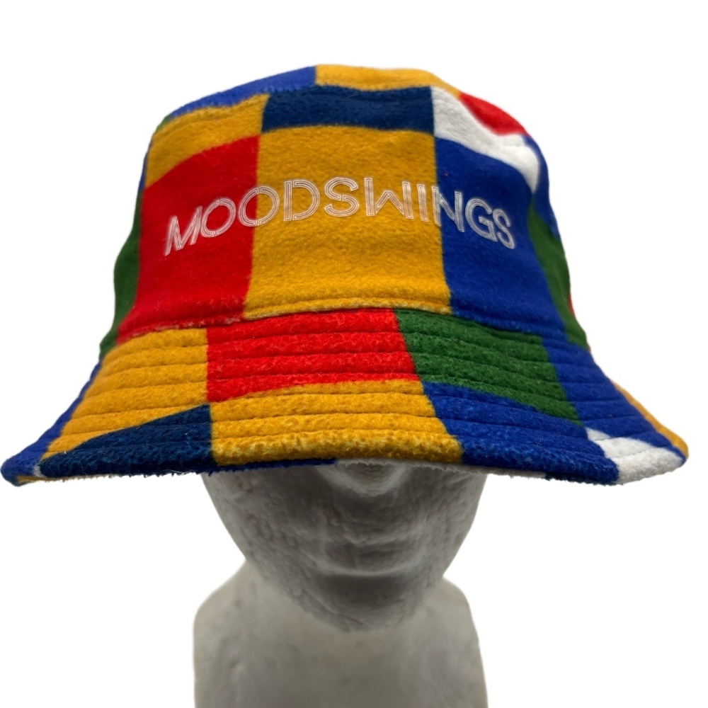 Moodswings Patchwork Bucket Multicolor Fleece “With You Through The Ups & Downs